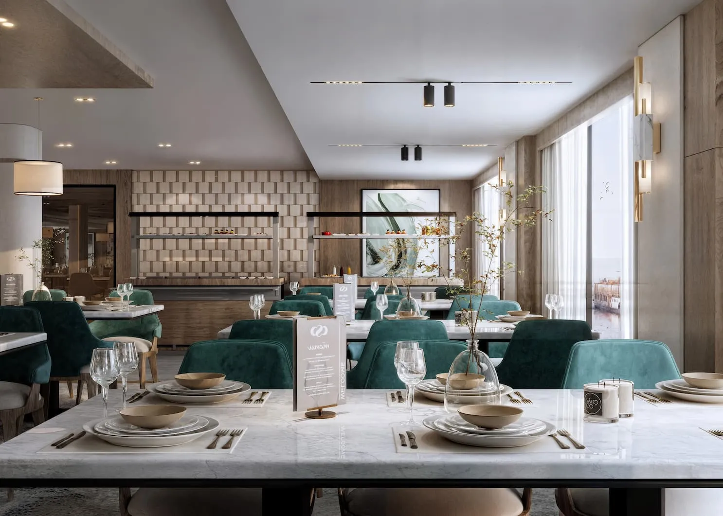 Restaurant aboard the Royal Princess Amira Nile cruise